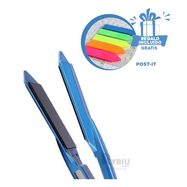 ENDEREZADOR DE CABELLO RYBIU ROZIA CON PLACAS + REGALO LIGAS PARA PEINAR