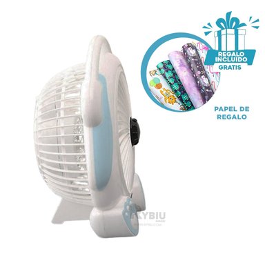 VENTILADOR DE MESA PORTATIL RYBIU TE29789 RESPIRADERO COLOR MULTICOLOR + REGALO STICKERS - 4