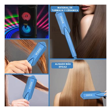 PLANCHA PARA CABELLO RYBIU ROZIA EN AZUL + GIFT MINIAGENDA