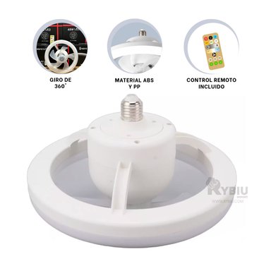 VENTILADOR DE TECHO RYBIU HOME DAA RESISTENTE COLOR BLANCO + GIFT MINIAGENDA - 2