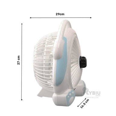 VENTILADOR DE MESA RYBIU TE29789 RESPIRADERO ESCRITORIO MULTICOLOR + GIFT STICKERS - 5