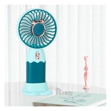 VENTILADOR RYBIU TE29785 OREJITAS COLOR VERDE + PAPEL REGALO
