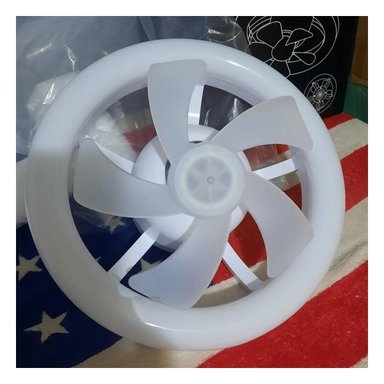 FOCO VENTILADOR DE TECHO RYBIU HOME DAA ERGONOMICO FUNCIONAL BLANCO + PAPEL REGALO - 2