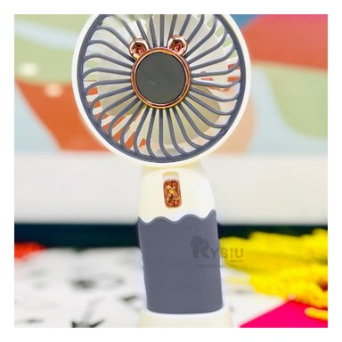 VENTILADOR PORTATIL RYBIU TE29784 OREJITAS COLOR BLANCO