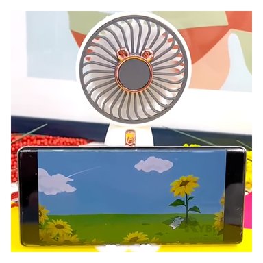 VENTILADOR RYBIU TE29784 OREJITAS COLOR BLANCO + PAPEL REGALO