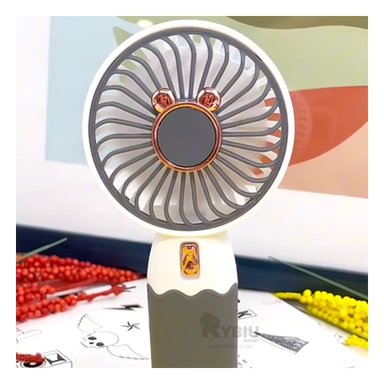 VENTILADOR RYBIU TE29784 RECARGABLE COLOR BLANCO + REGALO STICKERS