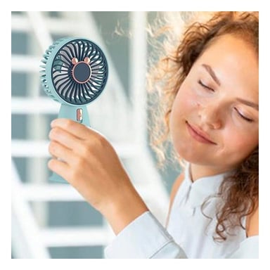 MINI VENTILADOR RYBIU TE29785 ENFRIADOR RECARGA VERDE + POST-IT ADHESIVOS - 2