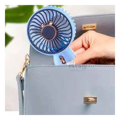 VENTILADOR PORTATIL RYBIU TE29786 OREJITAS COLOR AZUL