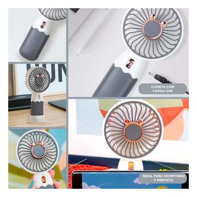 VENTILADOR RYBIU TE29784 REFRESCADOR MULTIUSO VERSATIL BLANCO + GIFT STICKERS