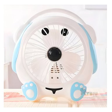 VENTILADOR DE MESA RYBIU TE29789 DISEÑO PERRITO COLOR MULTICOLOR