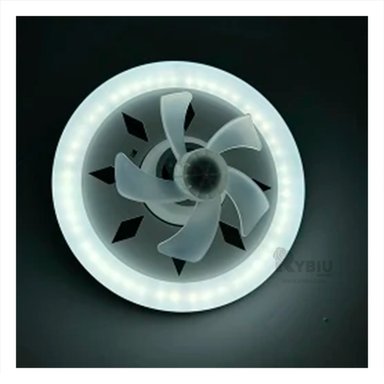 FOCO VENTILADOR DE TECHO RYBIU HOME DAA VENTILACION MODERNA BLANCO + REGALO AGENDITA