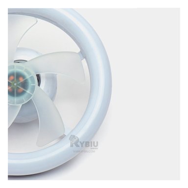 FOCO VENTILADOR DE TECHO RYBIU HOME DAA VENTILACION MODERNA BLANCO + REGALO AGENDITA - 2