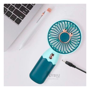 VENTILADOR RYBIU TE29785 RECARGABLE COLOR VERDE + REGALO STICKERS