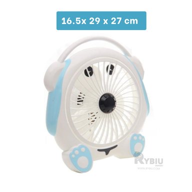 VENTILADOR DE MESA RYBIU TE29789 ESCRITORIO MULTICOLOR + REGALO AGENDITA - 5
