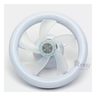VENTILADOR DE TECHO RYBIU HOME DAA LAMPARA + REGALO LIGAS PEINAR - 4