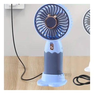 VENTILADOR RYBIU TE29786 OREJITAS COLOR AZUL + PAPEL REGALO