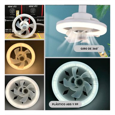 VENTILADOR DE TECHO RYBIU HOME DAA FACIL TRANSPORTE BLANCO + ENVOLTORIO REGALO