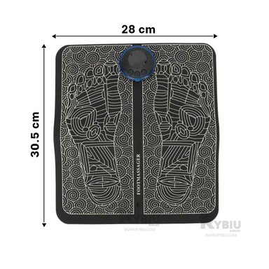 MASAJEADOR RYBIU PIES TE30248 ESTIMULADOR MASEAJEADOR MODERNO NEGRO + BANDERITAS ADHESIVAS - 5