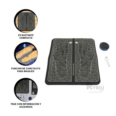 MASAJEADOR RYBIU PIES TE30248 APARATO AJUSTE PESONALIZADO NEGRO + REGALO STICKERS