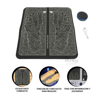 MASAJEADOR RYBIU PIES TE30248 APARATO MODOS MASAJE COLOR NEGRO + GIFT MINIAGENDA