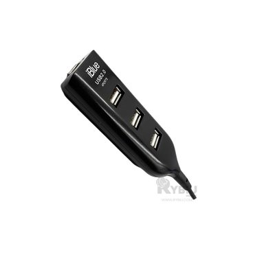ADAPTADOR 4 PUERTOS RYBIU RESISTENTE EN NEGRO + REGALO LIGAS PARA PEINAR - 3