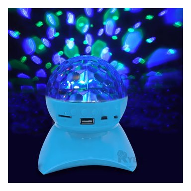 BOCINA PROYECTOR BLUETOOTH RYBIU TE30274 PORTATIL REUNIONES CELESTE + REGALO AGENDITA - 2