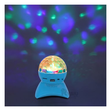 BOCINA PROYECTOR BLUETOOTH RYBIU TE30274 PORTATIL REUNIONES CELESTE + REGALO AGENDITA - 3