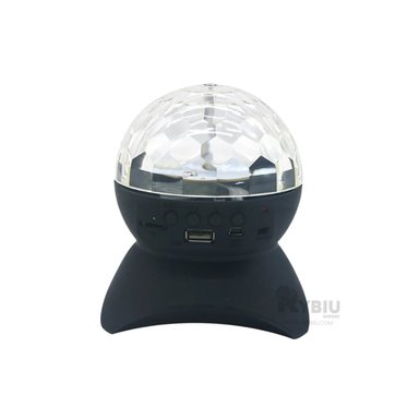 BOCINA PROYECTOR BLUETOOTH RYBIU TE30276 LUMINADOR DURABLE LUCES NEGRO + BANDERITAS ADHESIVAS - 2