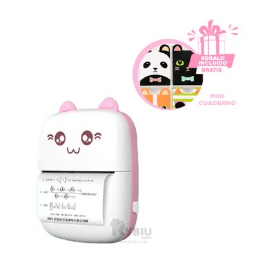 IMPRESORA FUNCIONAL PEQUEÑA EN ROSADO Y+REGALO STICKERS - 4