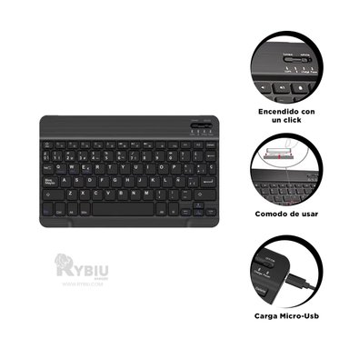 MOUSE INALÁMBRICO RYBIU GAMERS Y TECLADO BLANCO + REGALO AGENDITA TE29867 SET - 4
