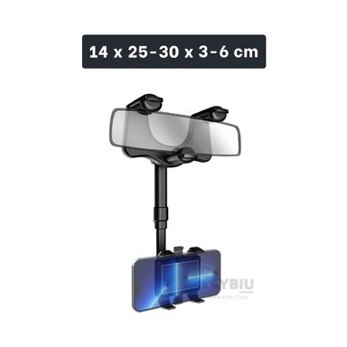 SOPORTE RYBIU TE30045 APOYO LIGERO IPHONE NEGRO + BANDERITAS ADHESIVAS - 5