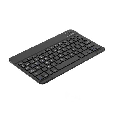 TECLADO INALÁMBRICO RYBIU RECARGABLE KEYBOARD EN COLOR NEGRO + PAPEL REGALO TE29868 KIT - 1