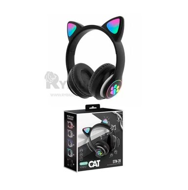 AURICULARES RYBIU LED GATO NEGRO + REGALO AGENDITA - 1