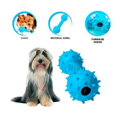 MASTICABLE PERRO MA31136 CELESTE + LIGAS REGALO RYBIU