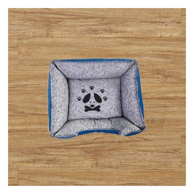 CAMA PERROS MA31032 BASE COMODA DORMIR TALLA M AZUL RYBIU + BANDERITAS ADHESIVAS