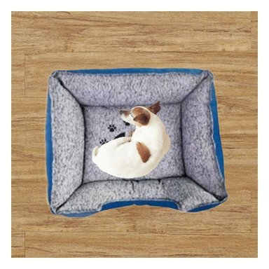 CAMA PERROS MA31032 BASE DESCANDO MASCOTA TALLA M AZUL RYBIU + POST-IT ADHESIVOS - 2
