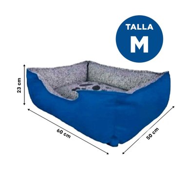 CAMA PERROS MA31032 BASE DESCANDO MASCOTA TALLA M AZUL RYBIU + POST-IT ADHESIVOS - 4