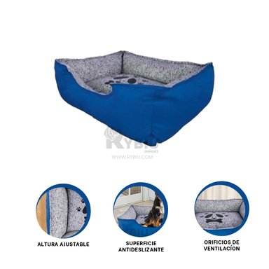 COLCHON PERROS MA31032 TALLA M AZUL RYBIU + REGALO AGENDITA