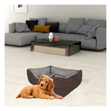 COLCHON PERROS MA31034 COMODA TALLA M MARRON RYBIU + GIFT STICKERS