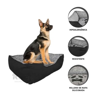 COJIN PERROS MA31045 COMODO NEGRO RYBIU + ENVOLTORIO REGALO