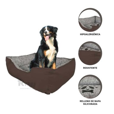 COJIN PERROS MA31044 GRANDE MASCOTAS MARRON RYBIU + REGALO AGENDITA