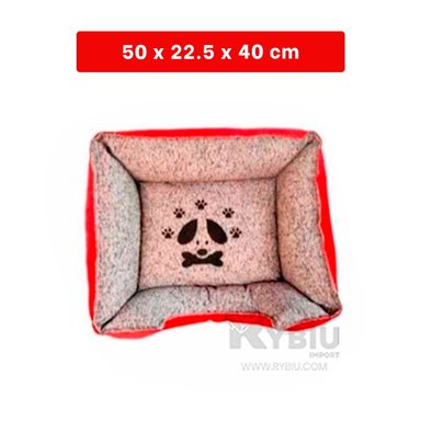 CAMA PERROS MA31041 BASE MASCOTA DINAMICO TALLA S ROJO RYBIU + LIGAS REGALO