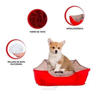 COJIN PERROS MA31041 GRANDE MASCOTAS ROJO RYBIU + REGALO AGENDITA