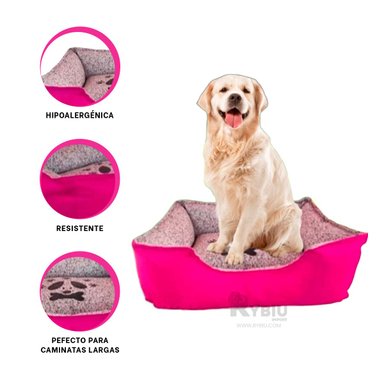 COJIN PERROS MA31043 COMODO FUCSIA RYBIU + ENVOLTORIO REGALO