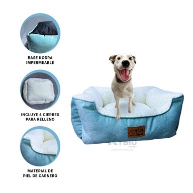 COLCHON PERROS MA32266 INVIERNO VERDE HADE PERLA XL RYBIU + GIFT STICKERS