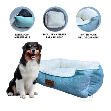 CAMA PERROS MA32266 VERDE HADE PERLA XL RYBIU + BANDERITAS ADHESIVAS