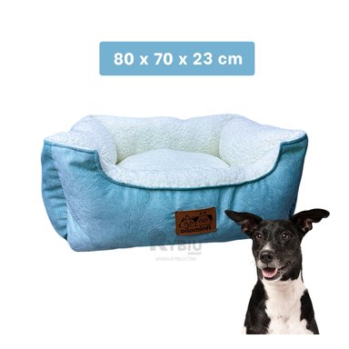 CAMA PERROS MA32266 PERRITOS VERDE PERLA XL RYBIU + PAPEL REGALO