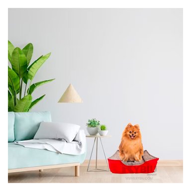 COLCHONETA PERROS MA31041 COMODO TALLA S ROJO RYBIU + BANDERITAS ADHESIVAS