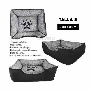 CAMA PERROS MA31040 BASE DESCANDO MASCOTA TALLA S NEGRO RYBIU + POST-IT ADHESIVOS
