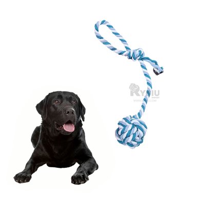 NUDO JUGUETE PERROS MA31345 GRANDE AZUL + BANDERITAS ADHESIVAS RYBIU